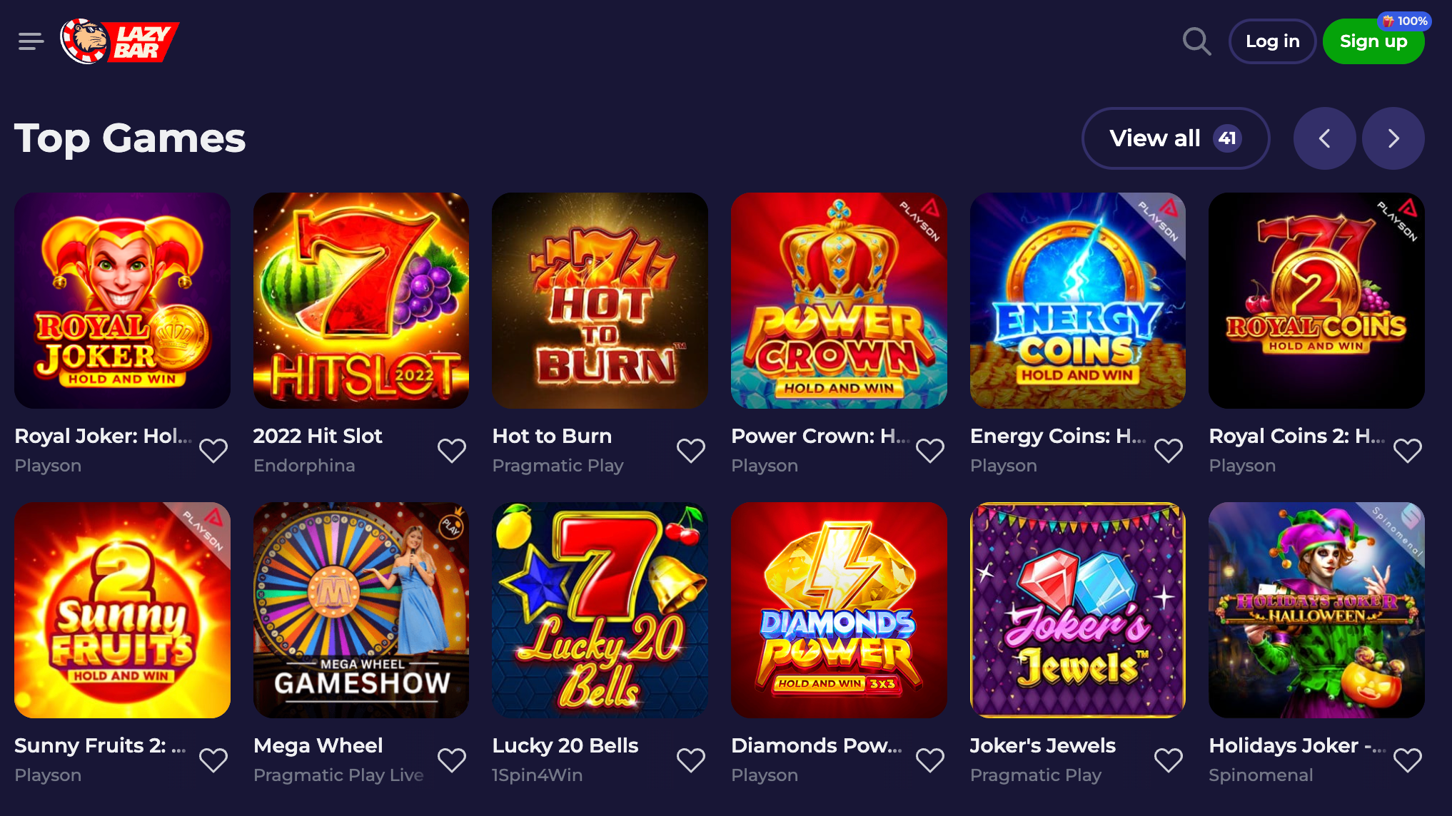 games Lazybar jackpot Casino