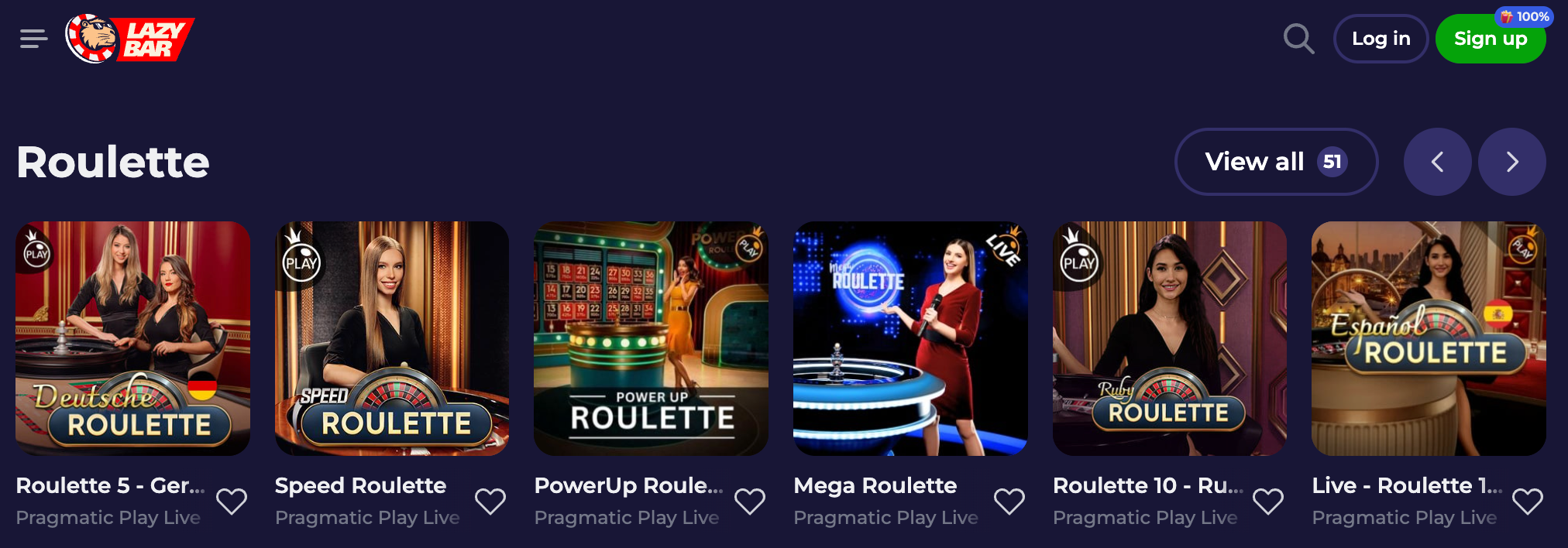 Roulette Lazy Bar Casino online